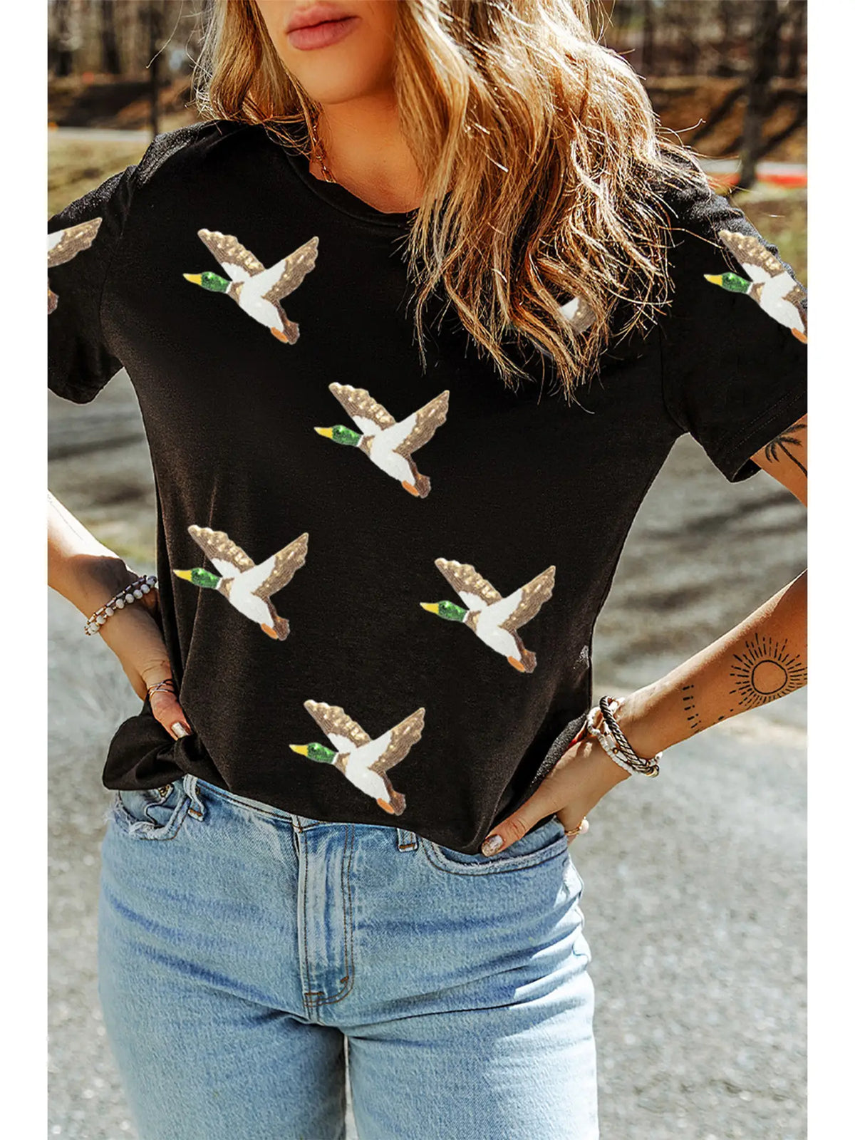 Sequin Mallard Tee