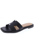 Black H Sandals