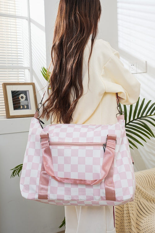 Checkered Travel Duffle