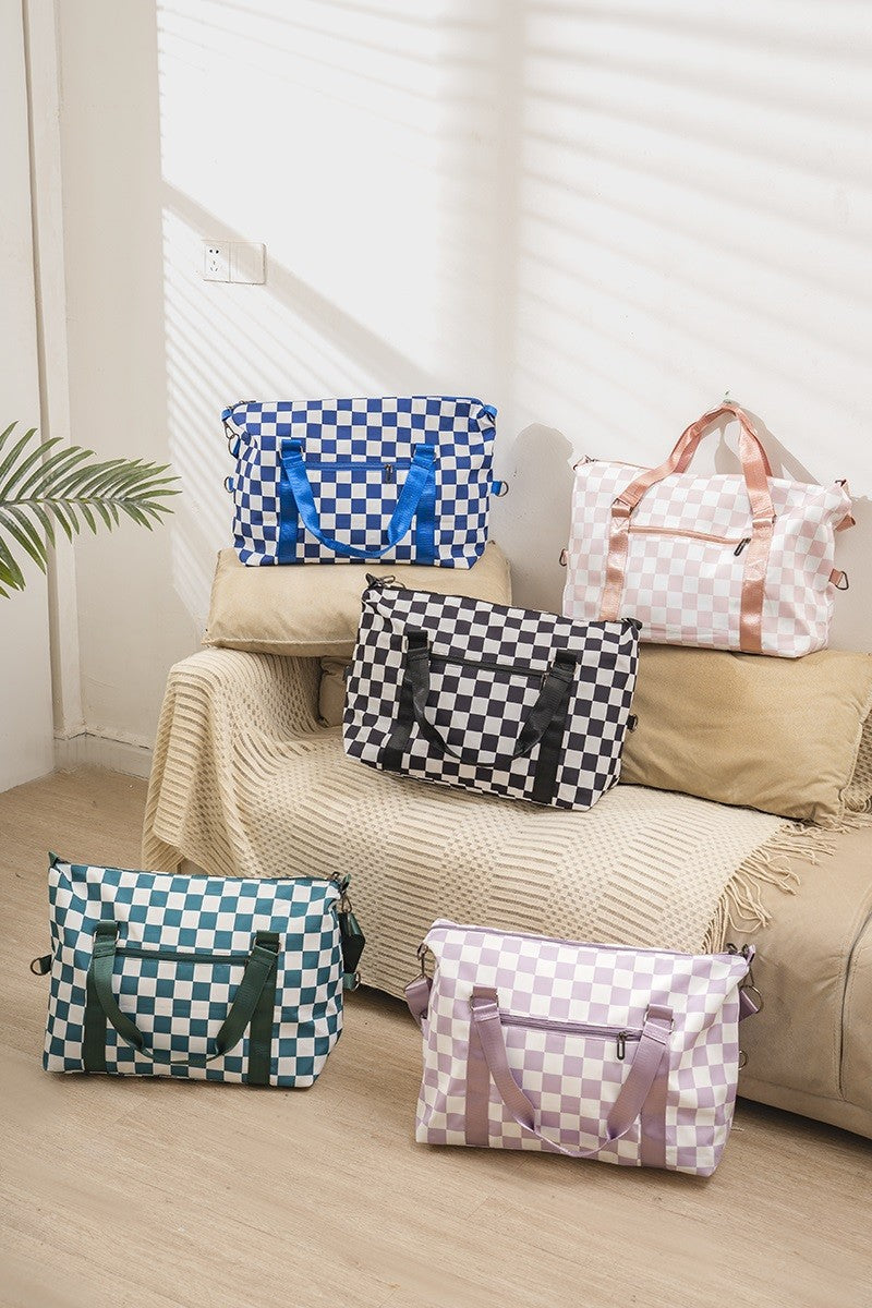 Checkered Travel Duffle