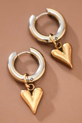 Drop Heart Earrings