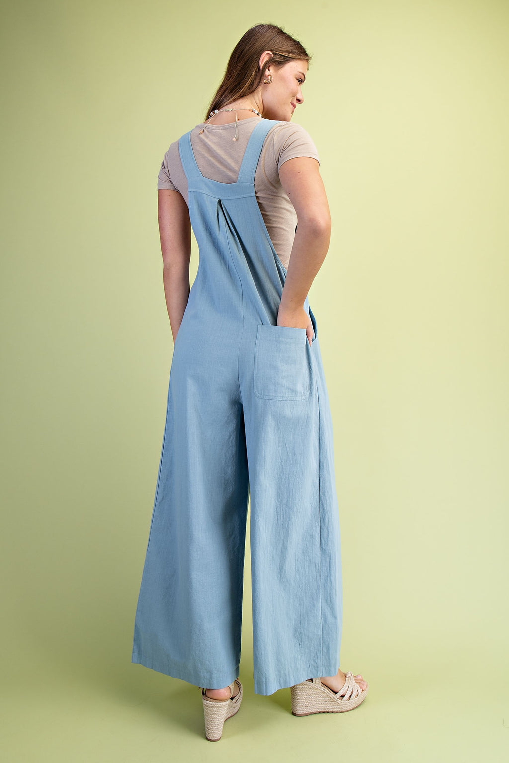 Pintuck Overall with Pockets