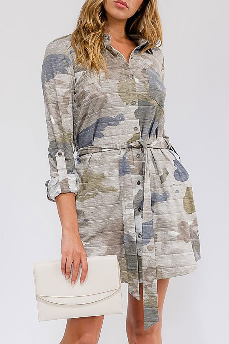 Grey Camo Dress