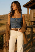 Denim Corset Top