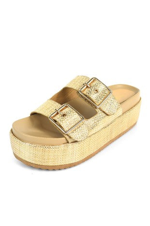 Gold Platform Sandal