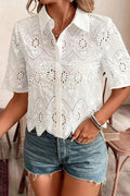 Ivory Eyelet Blouse