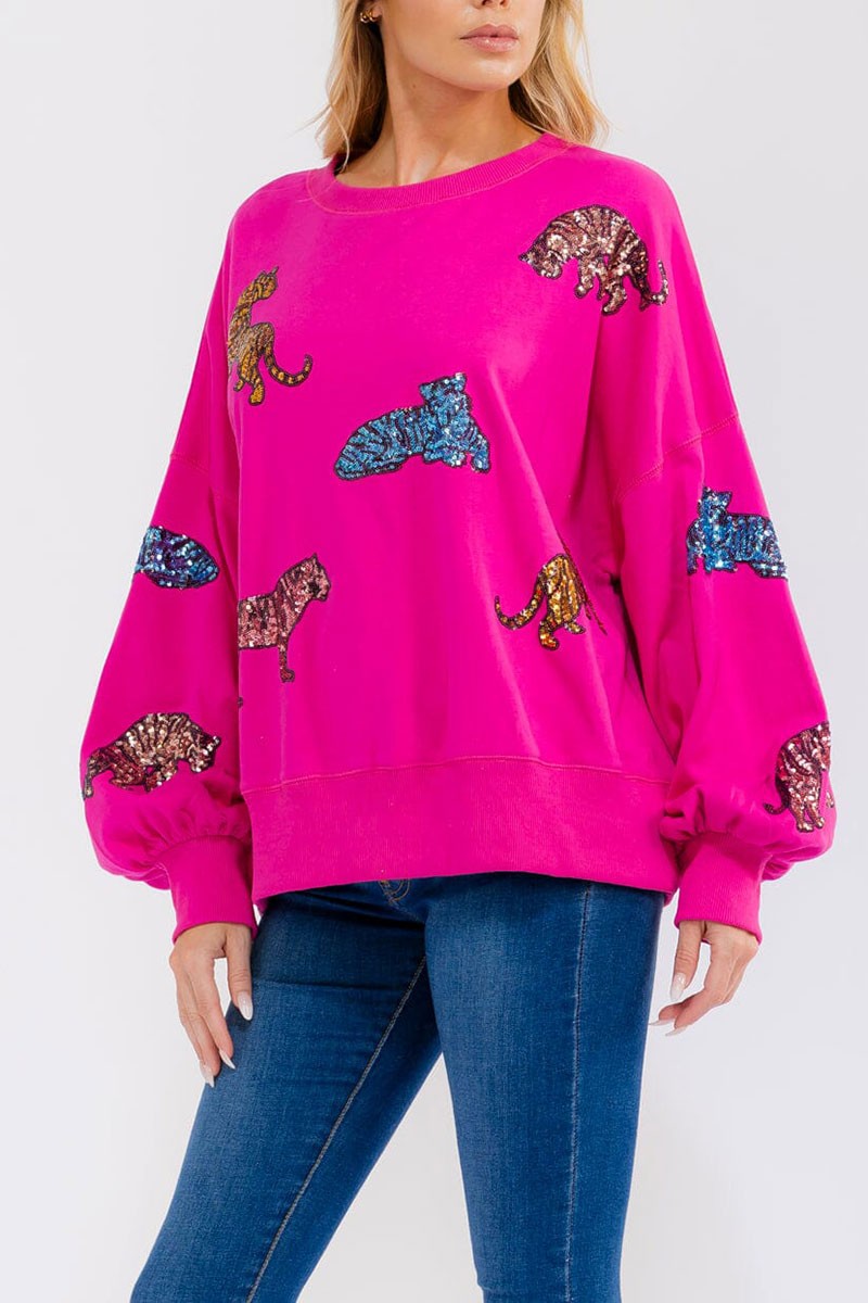 Sequin Cat Sweater