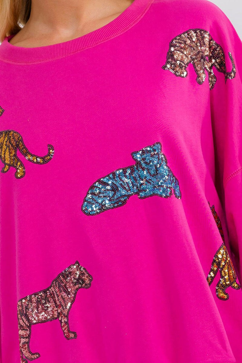 Sequin Cat Sweater