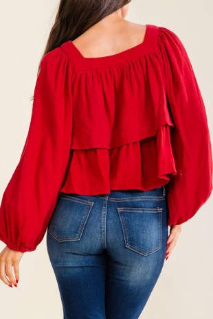 Tiered Ruffle Blouse