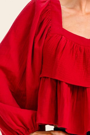 Tiered Ruffle Blouse
