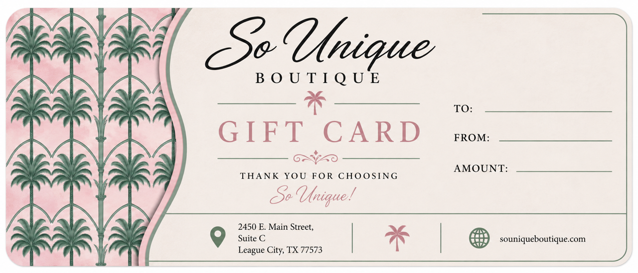 So Unique Gift Card
