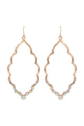 Marquise Hammered Earrings