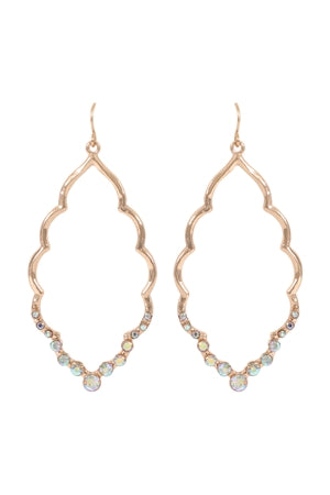 Marquise Hammered Earrings