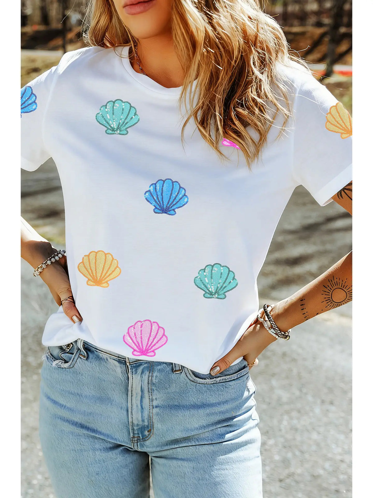 Sequin Shell Top
